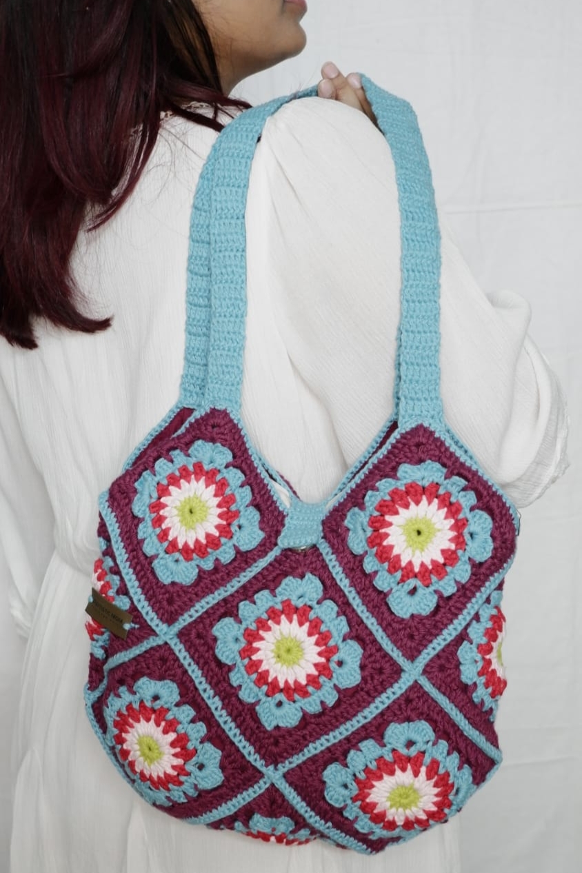 Sweetheart Crochet Tote Bag 0011
