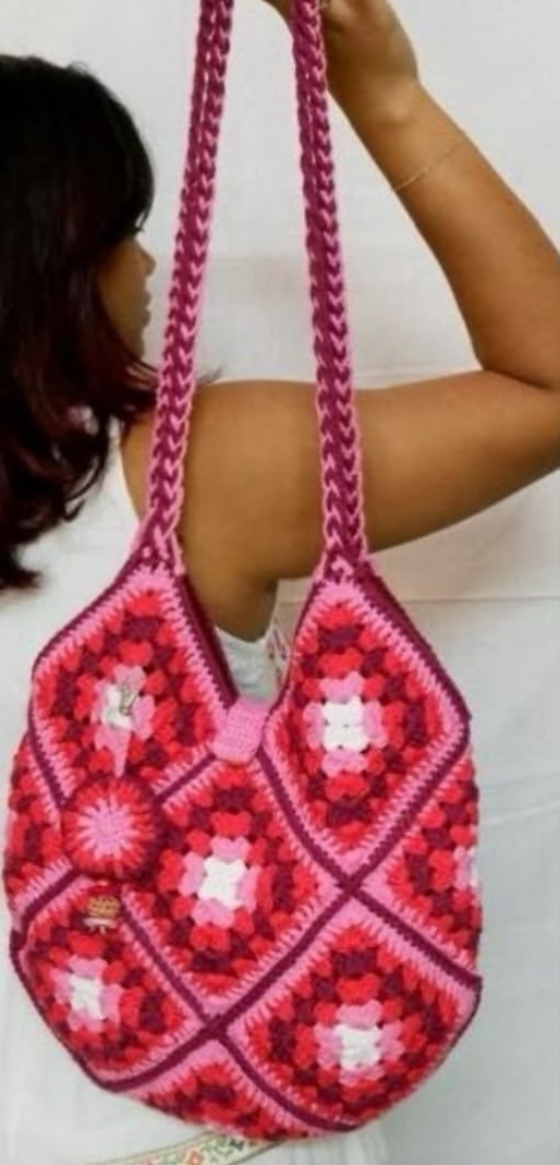 Sweetheart Crochet Tote Bag 001