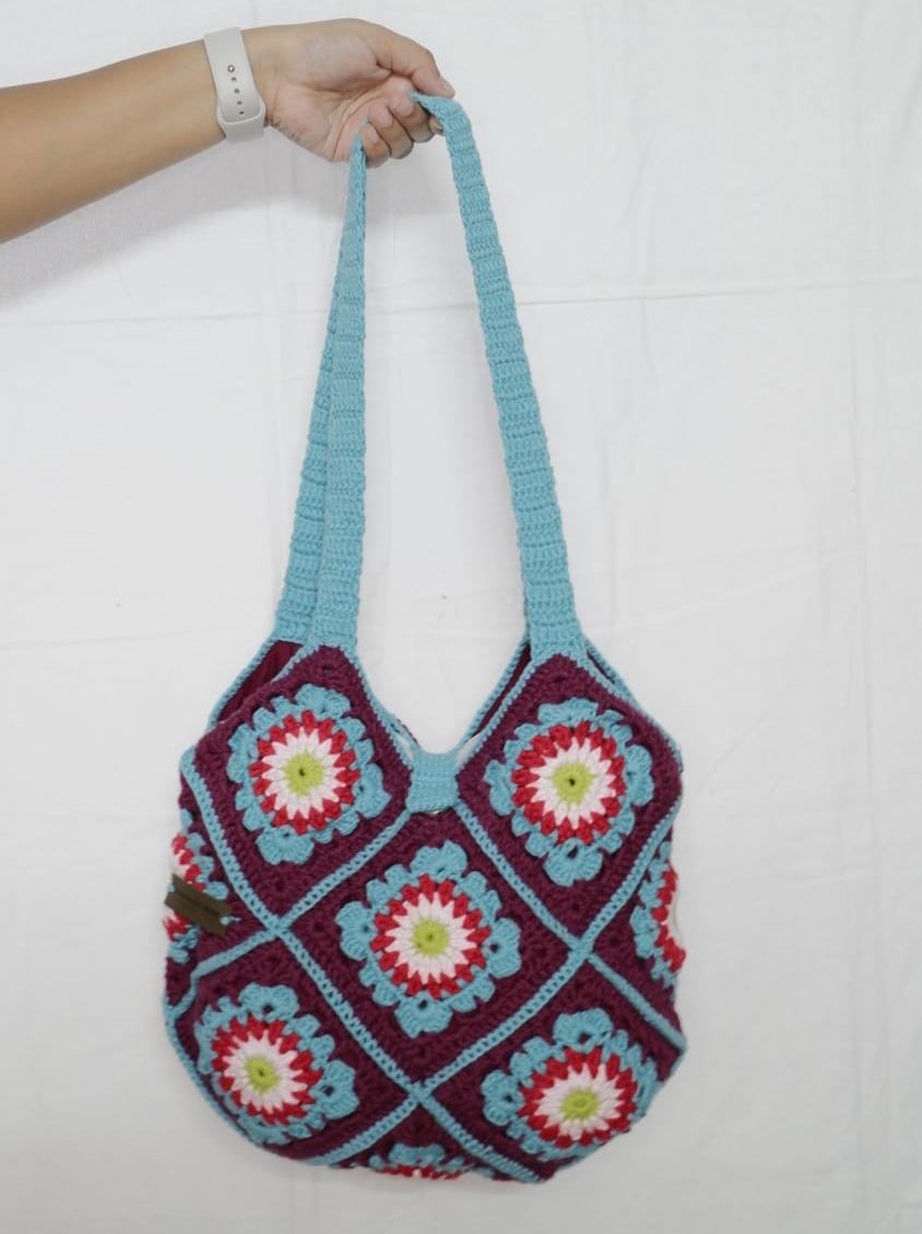 Sweetheart Crochet Tote Bag 0011