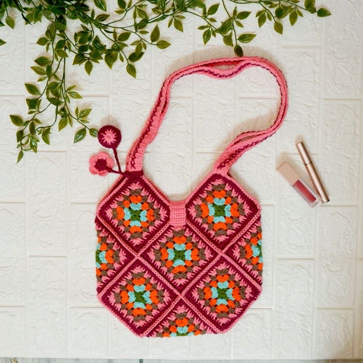 Sweetheart Crochet Tote Bag 002