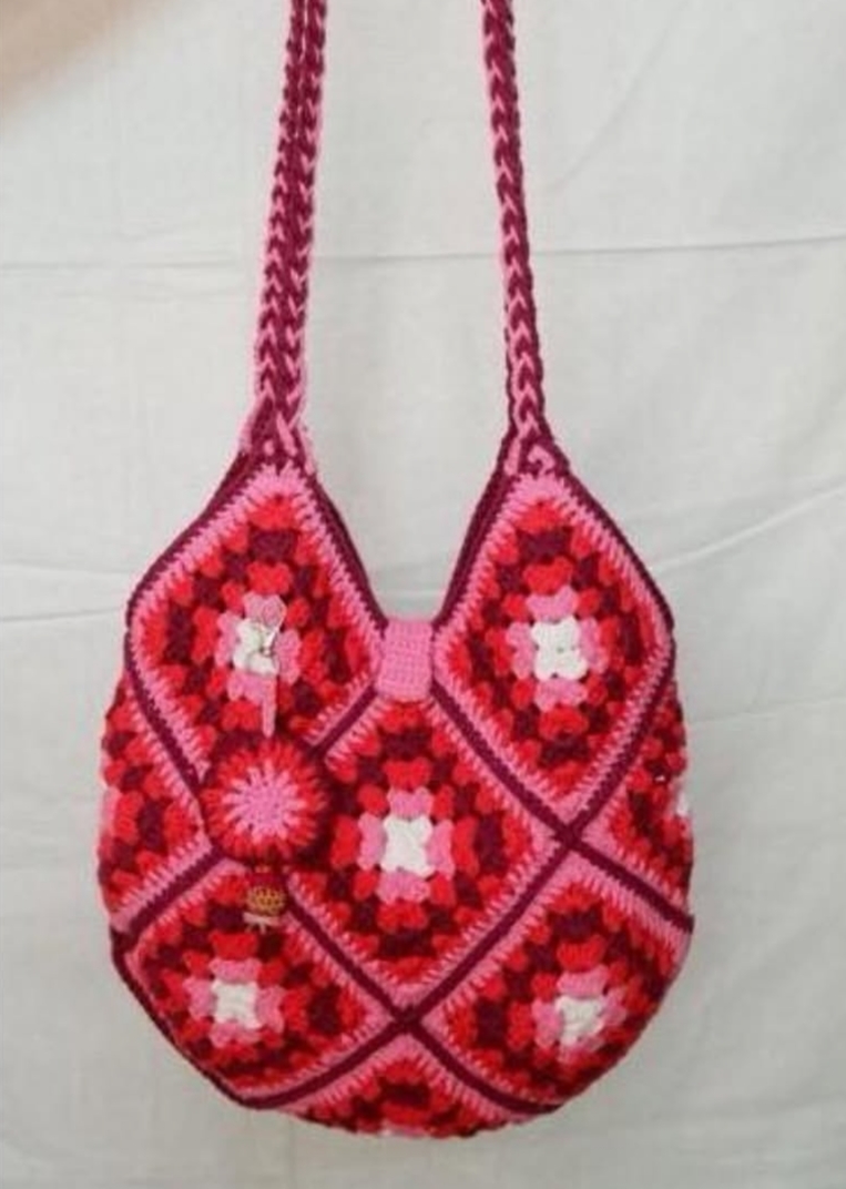 Sweetheart Crochet Tote Bag 001